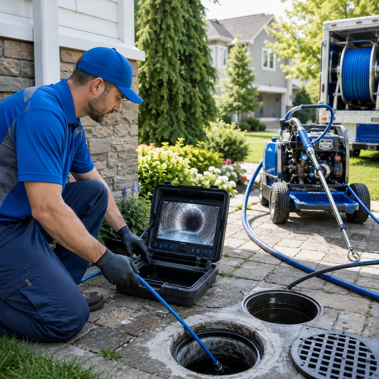 Outdoor drain cleaning professionals serving Hubbard, TX